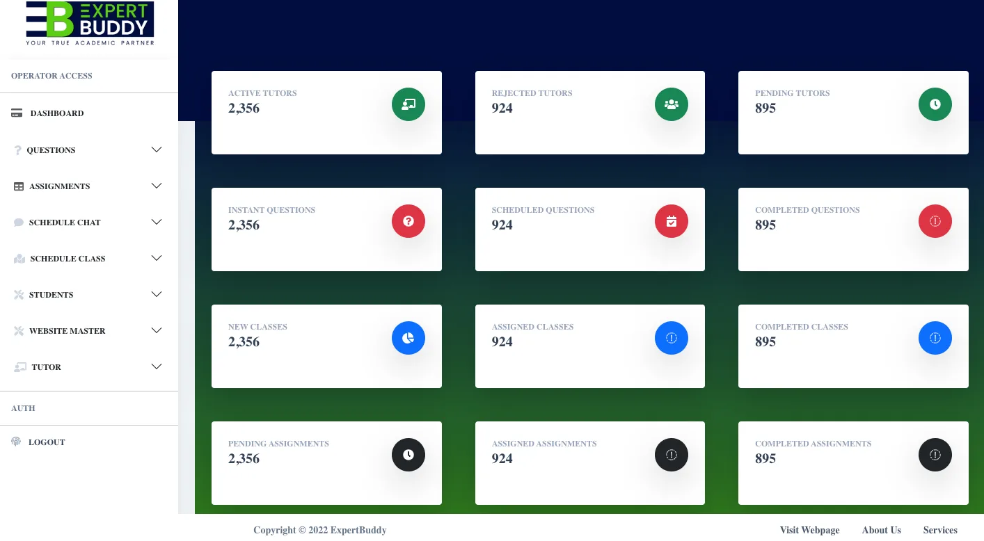 ExpertBuddy custom software developed by Ackrolix