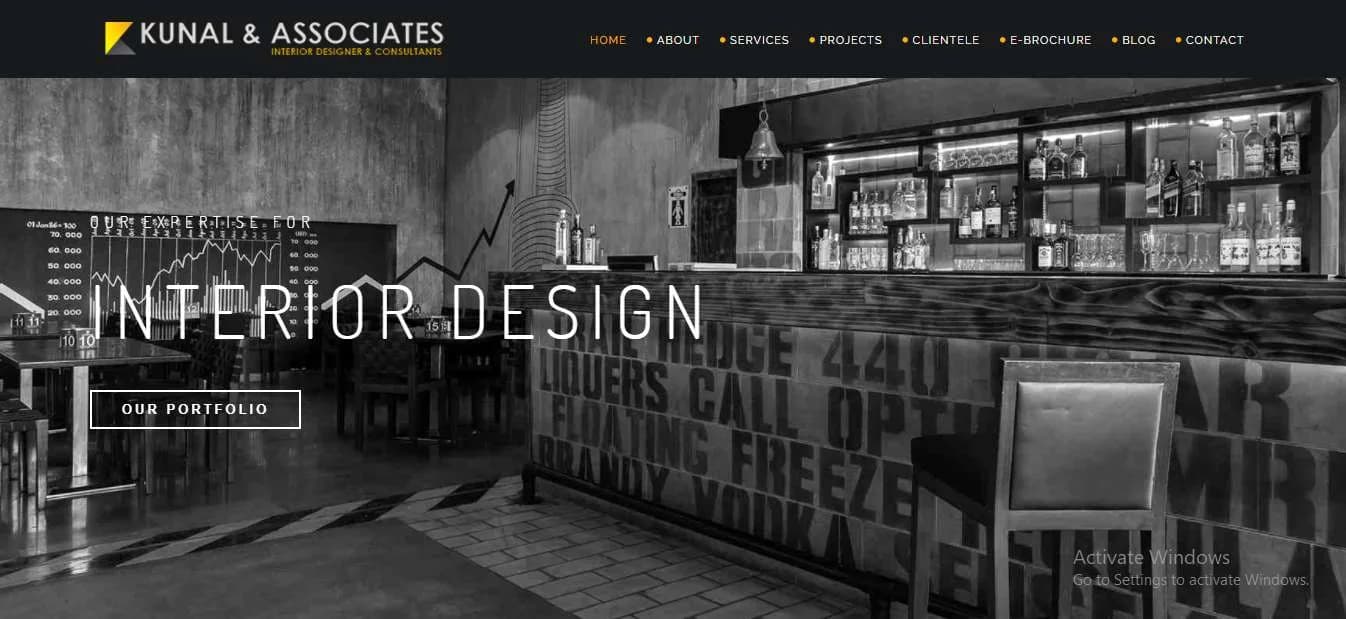 Kunal Interiors managed and developed by Ackrolix