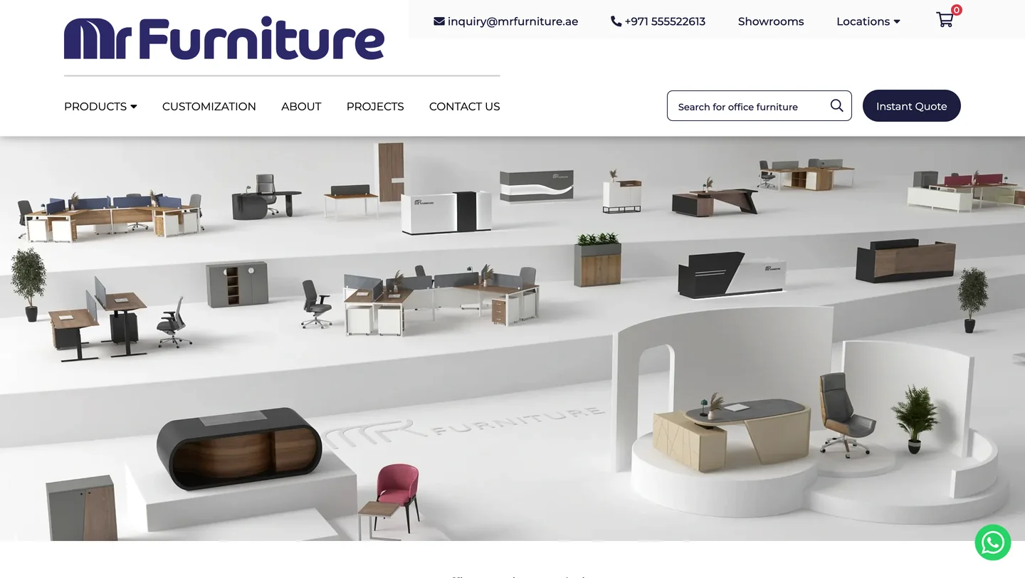 MRFurniture: Custom Furniture eCommerce Website