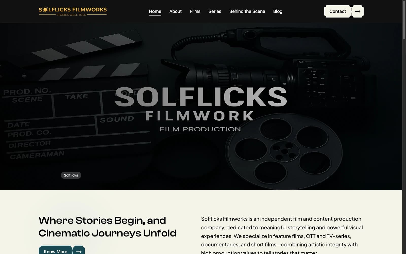 Solflicks: Media & Entertainment Website Development
