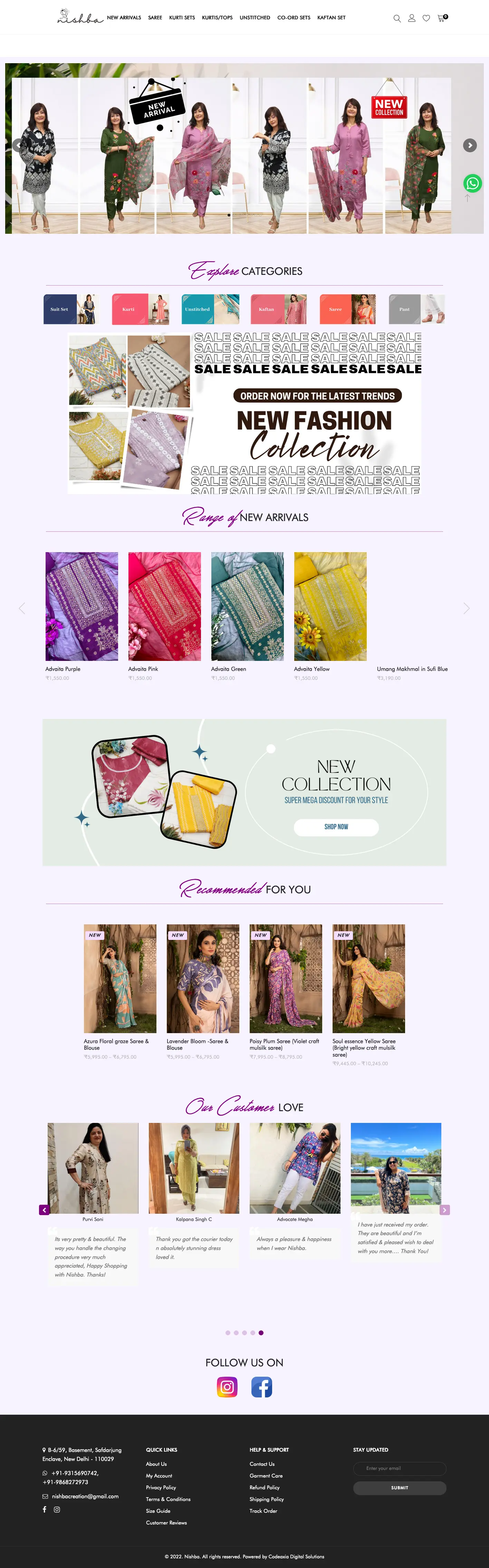 ShopNishba ecommerce developed by Ackrolix