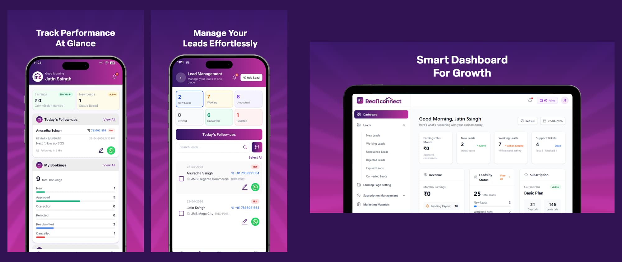 Real1Connect: Real Estate Broker Platform Development