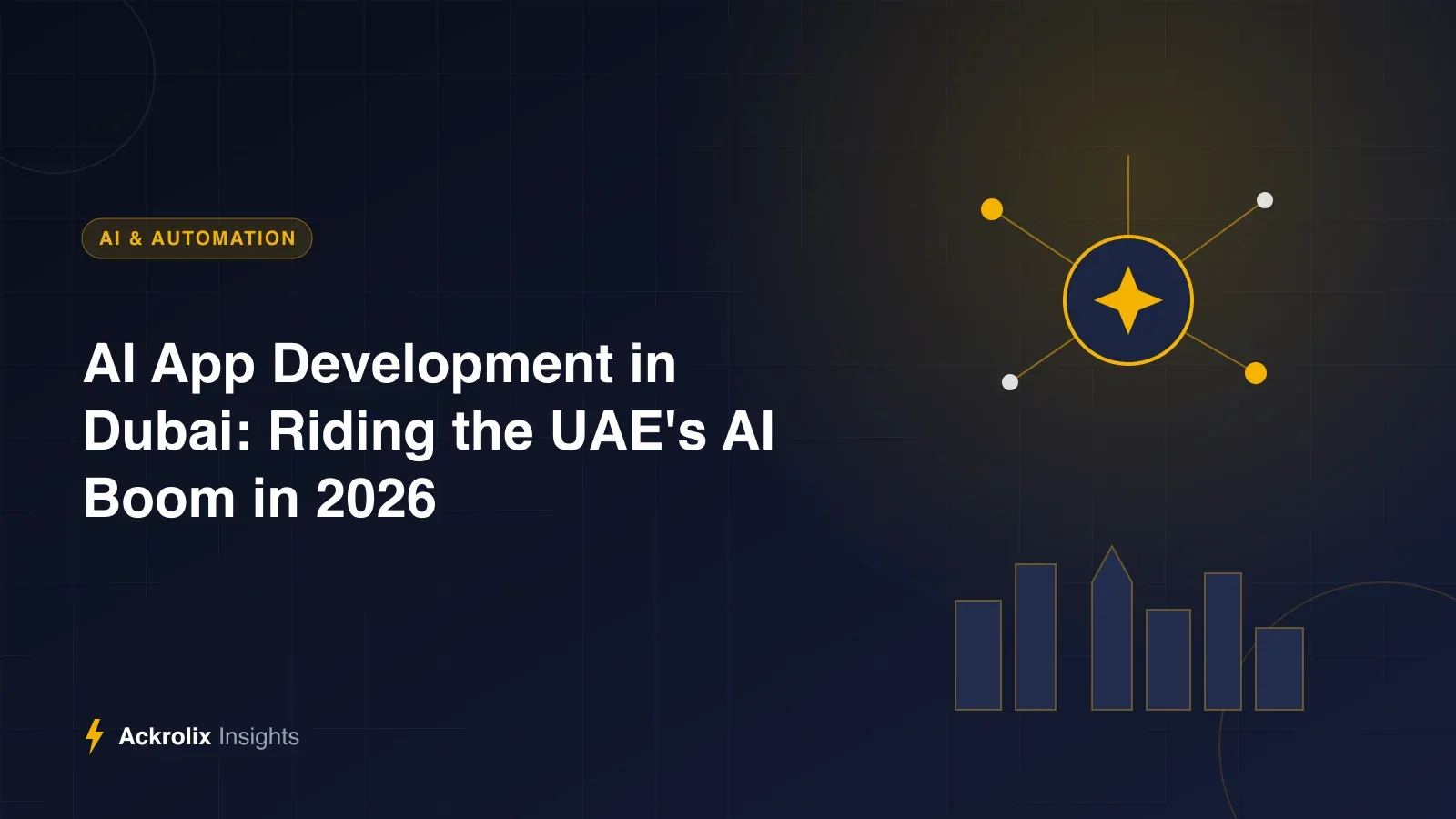 AI App Development in Dubai: Riding the UAE's AI Boom in 2026 AI App Development in Dubai: Riding the UAE's AI Boom in 2026 - illustrated guide by Ackrolix Innovations