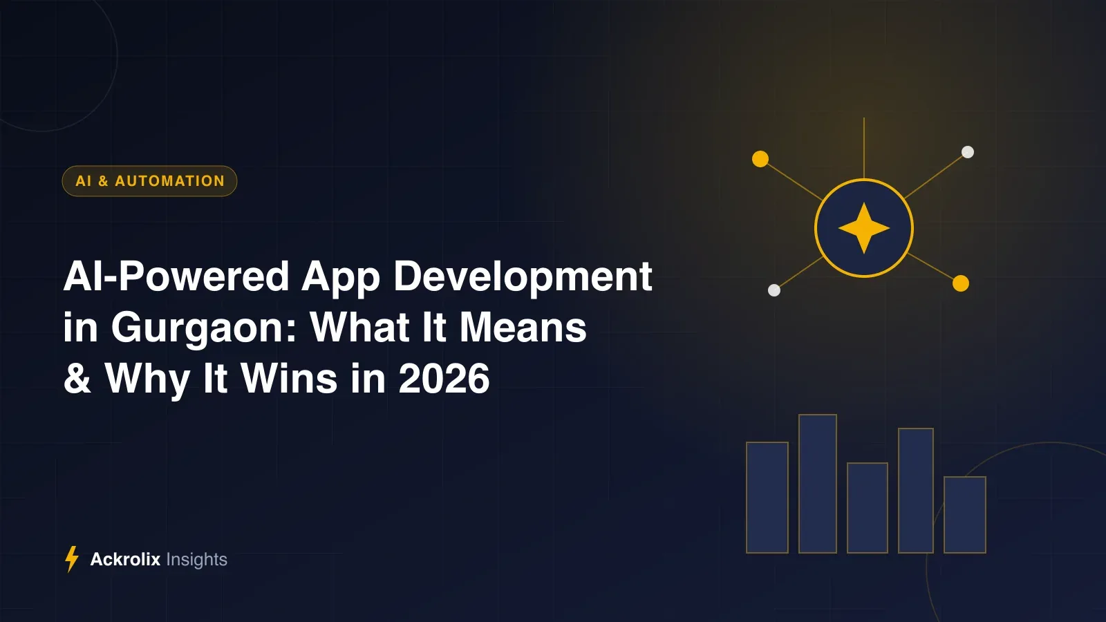 AI-Powered App Development in Gurgaon: What It Means & Why It Wins in 2026 AI-Powered App Development in Gurgaon: What It Means & Why It Wins in 2026 - Ackrolix Insights