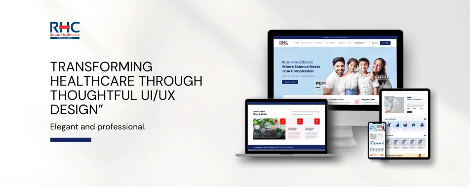 Ackrolix Innovations Rusan healthcare web designing and development project