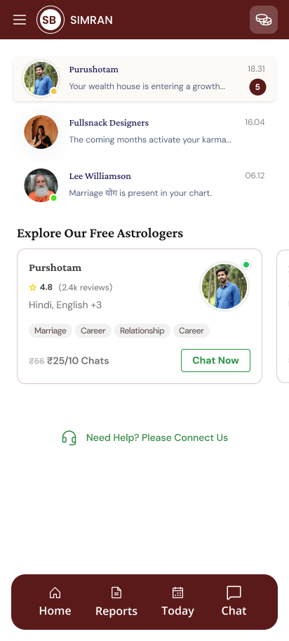 Bhagya Setu conversations and astrologer discovery list Bhagya Setu conversations and astrologer discovery list