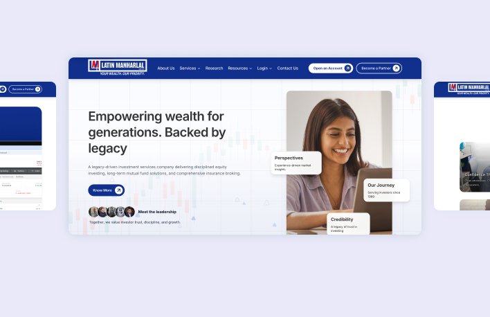 Latin Manharlal wealth management website homepage Latin Manharlal wealth management website homepage