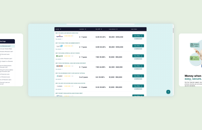 LendingPalm personal loan comparison results and lender options LendingPalm personal loan comparison results and lender options